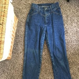 High Waisted Long Jeans
